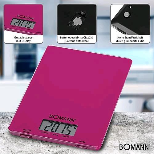 Immagine prodotto Bomann KW 1515 CB Purple Worktop Square Electronic Kitchen Scale