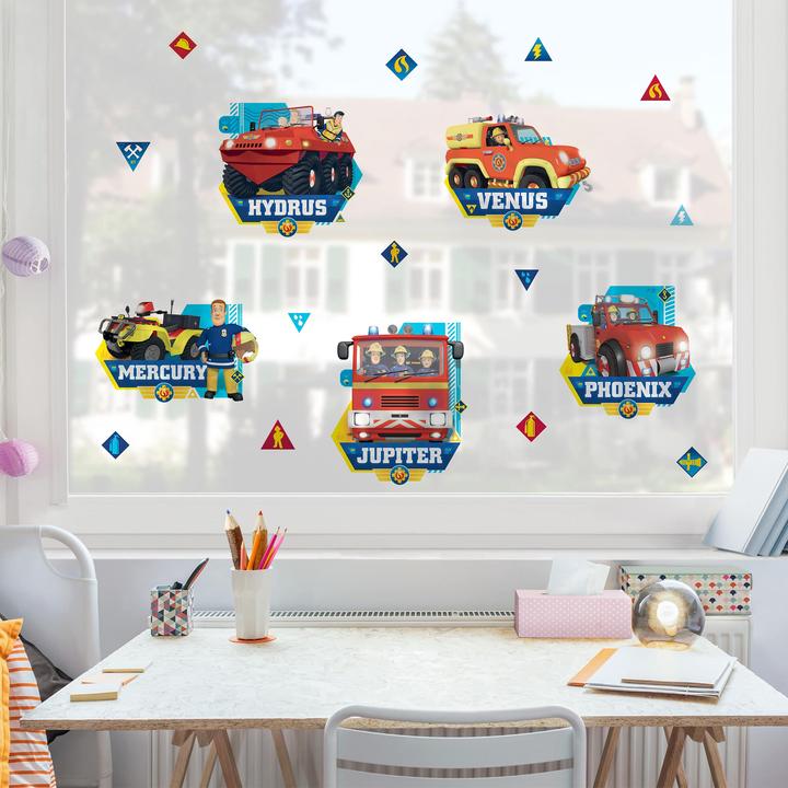 Produktbild Bilderwelten Feuerwehrmann Sam - Fahrzeuge (105 x 140 cm)