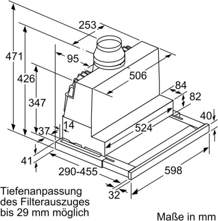Immagine prodotto Bosch Hausgeräte DFS067K51 (Cappuccio a schermo piatto)