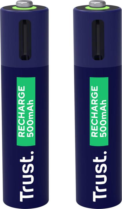 Immagine prodotto Trust Batterie Ricaricabili USB-C 2p (2 pz., AAA, 500 mAh)