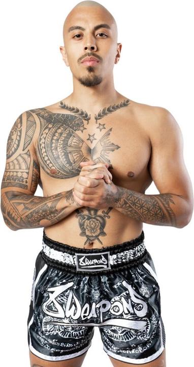 Image du produit 8Weapons 8 WEAPONS Muay Thai Shorts Carbon Sak Yant Tigers noir (XL)