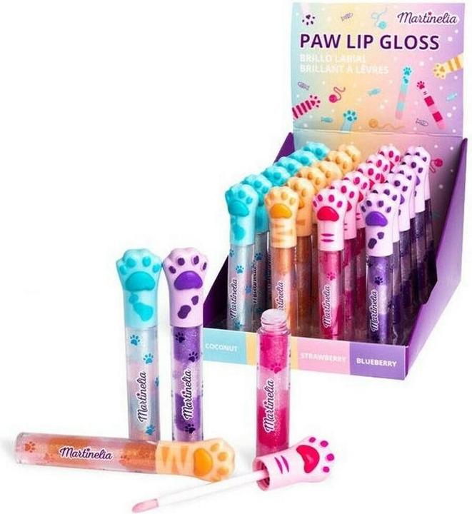 Martinelia Lipgloss mit Katzenpfote für Kinder (Mehrfarbig)