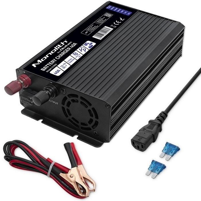 Actual product image Qoltec ładowarka Do Akumulatorów Lifepo4 Agm Gel Sla | 40a | 12v (12V, 40 A)