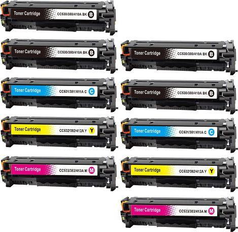 Actual product image Hermex Compatible toner for HP Color LaserJet CM2320fxi MFP (M, Y, FC, C)