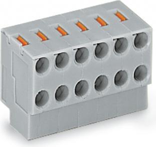 Actual product image Wago 2-wire socket terminal block for printed circuit boards Spacing: 3.5 mm Number of poles: 2 252-152