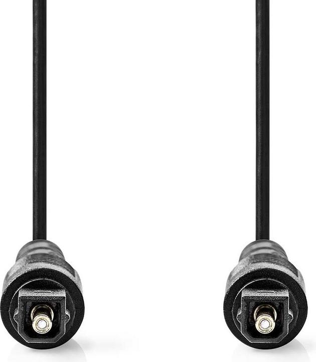 Actual product image Nedis Optical Audio Cable | Toslink Plug | Toslink Plug | 3.00 m | Round | PVC | Black | Lab (3 m, TOSLINK)