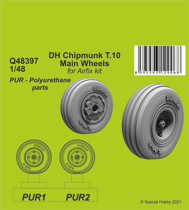 CMK DH Chipmunk T.10 Main Wheels