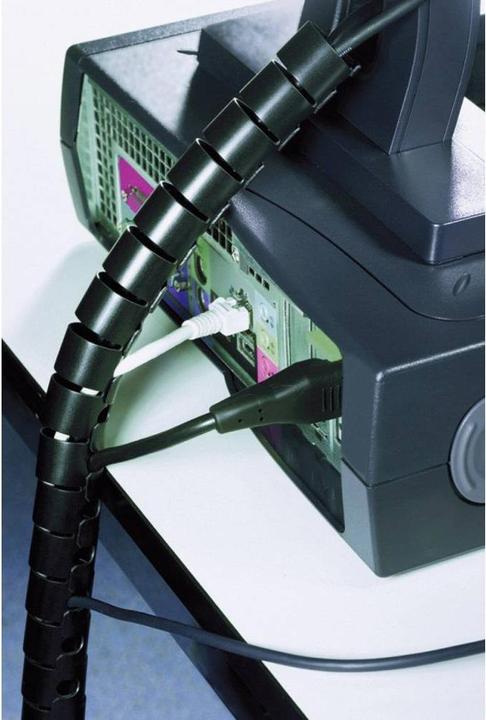 Produktbild HellermannTyton HWPP20 Schutzschlauch+WZ schwarz (Kabelschlauch, 2500 cm)