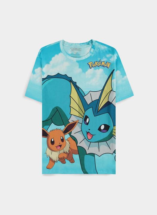 Actual product image Difuzed Pokémon - Eevee Evolutions Digital AOP Short Sleeved T-shirt - 2XL (XXL)