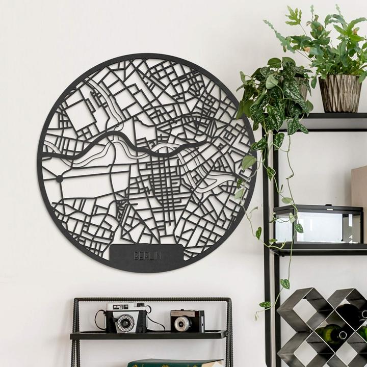 Actual product image Trenddeko Berlin city map (Ø 45 cm)