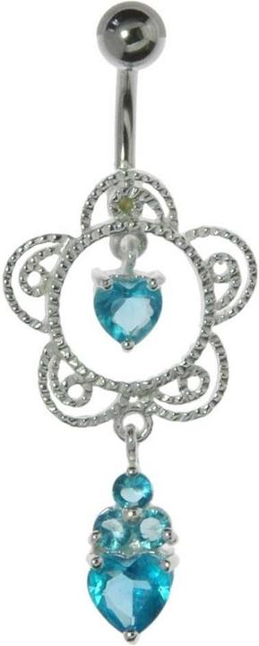 Aqua blue, Silver