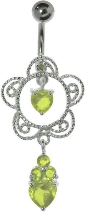Actual product image Bijouteria Bellypiercing (Stainless steel, Silver 925, Crystal)