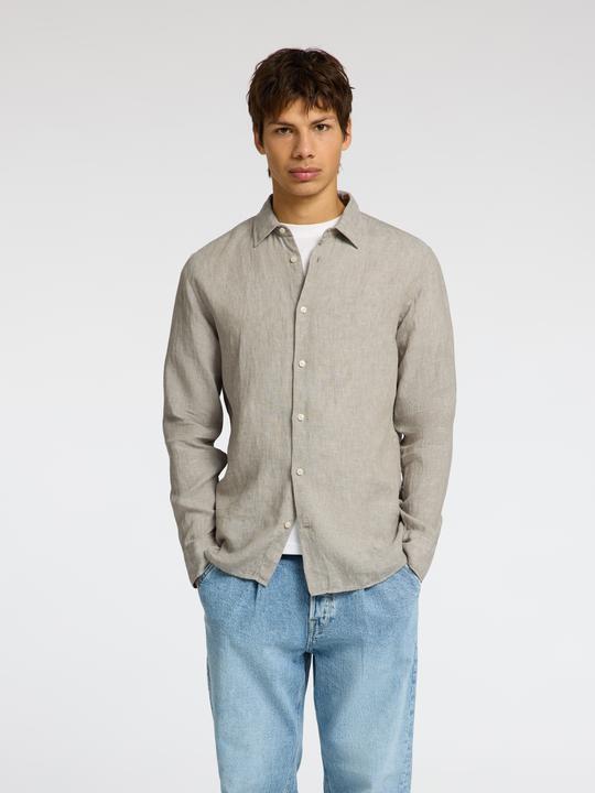 Actual product image Slhregkylian-Linen Shirt Ls Classic Noos (S)