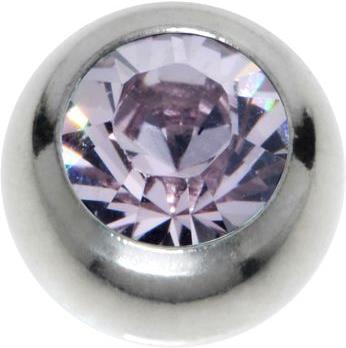 Produktbild Bijouteria 1.2mm Piercing-Kugel (Kristall, Edelstahl)