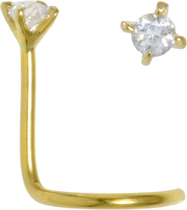 Produktbild Bijouteria Nasenpiercing (Gold, Kristall)