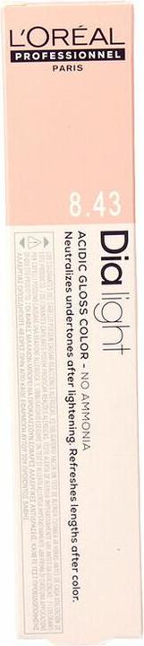 Actual product image L'Oréal Professionnel DIA LIGHT gel-creme acide sans amoniaque #8.43 50 ml (#8.43)