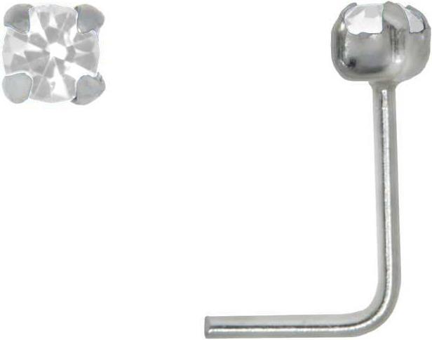 Bijouteria Nasenpiercing (Silber 925, Kristall)
