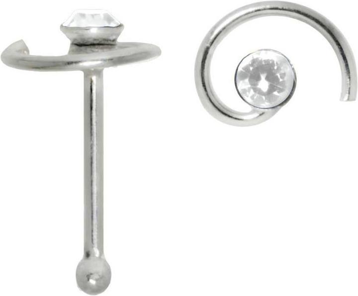 Immagine prodotto Bijouteria Piercing per naso (Argento 925, Vetro (di orologio))