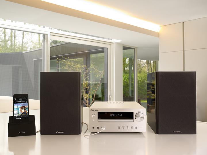 Produktbild Pioneer X-HM51 - Micro-HiFi-System mit USB, Bluetooth und iPod-Direktanschluss (Bluetooth, 2x 50 W)