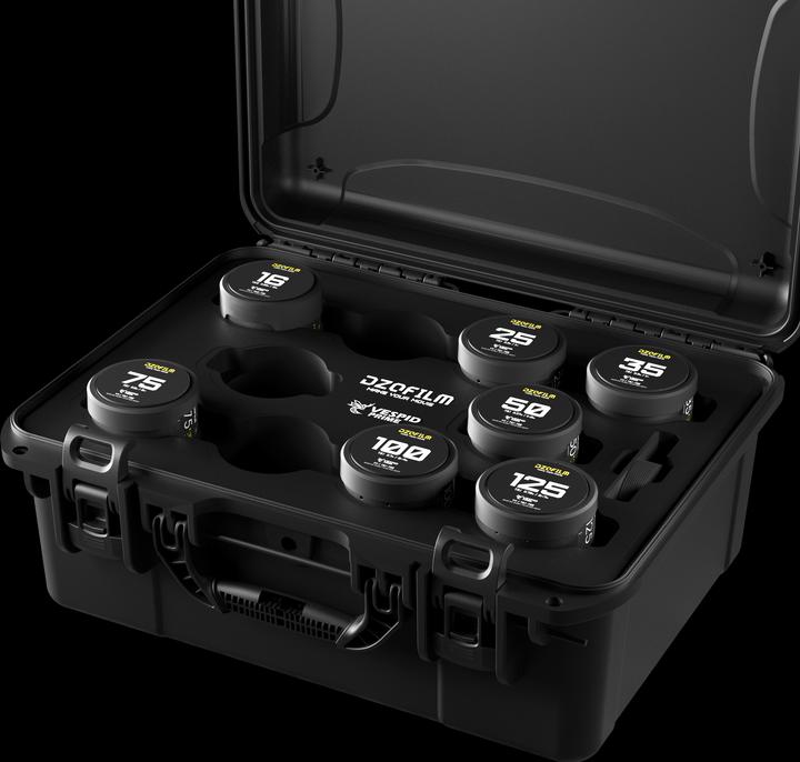 Actual product image Dzofilm Vespid Prime 7-Lens Kit (16 T2.8 + 25/35/50/75/100/125 T2.1) (copy)