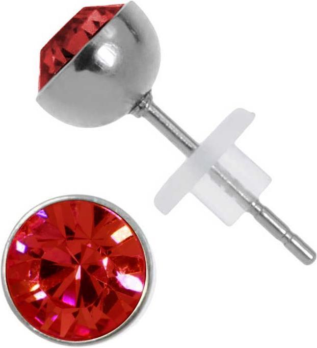 Bijouteria Ohrstecker (Edelstahl, Kristall, PVC)