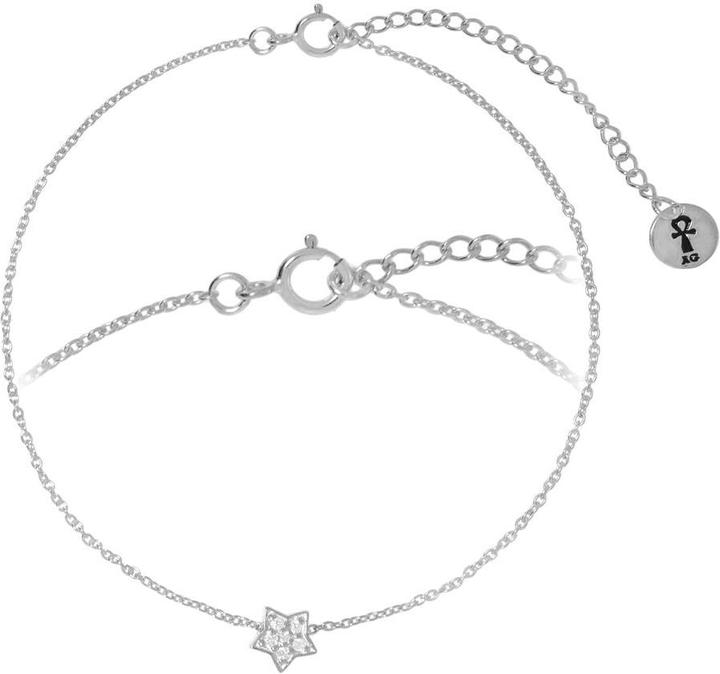 Bijouteria Silber-Armkettchen (22 cm, Silber 925, Kristall)