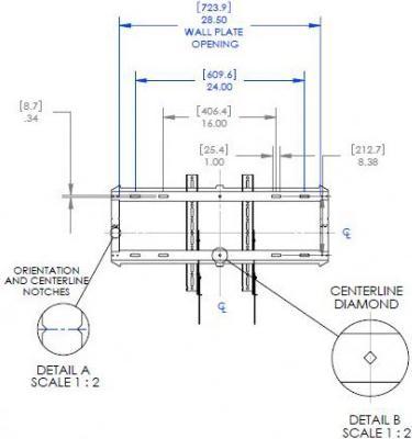 Immagine prodotto Chief Staffa a muro RLF2 (Muro, 72", 56.70 kg)