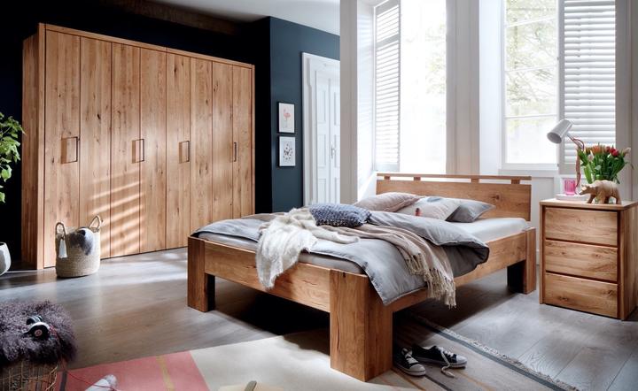 Actual product image zz_ArchivedByPCD_Mutoni wood Wooden bed Canada II Wild oak massive (180 x 200 cm)