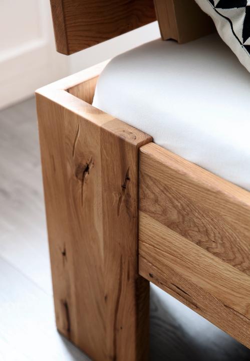 Actual product image zz_ArchivedByPCD_Mutoni wood Wooden bed Canada II Wild oak massive (180 x 200 cm)