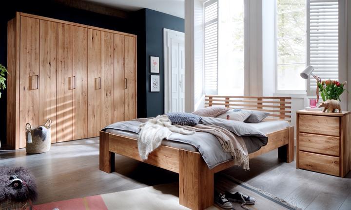 Actual product image zz_ArchivedByPCD_Mutoni wood Wooden bed Canada I solid wild oak (160 x 200 cm)