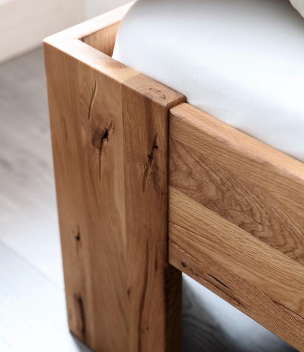Actual product image zz_ArchivedByPCD_Mutoni wood Wooden bed Canada I solid wild oak (160 x 200 cm)