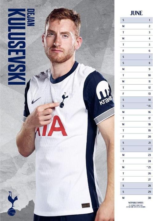 Produktbild Tottenham Hotspur FC Wandkalender 2025 A3 (A3, Harter Einband, Deutsch)