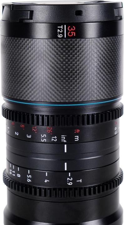 Image du produit Sirui Saturn 35mm T2.9 1.6x Objectif plein format en carbone anamorphique Fuji X-Mount X35B (Fujifilm X, Plein format)