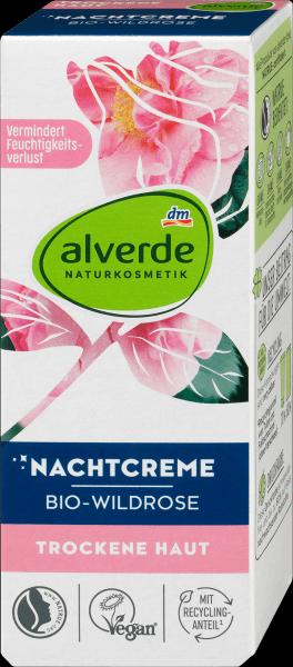 Actual product image dm alverde Organic Wild Rose (50 ml, Night cream)