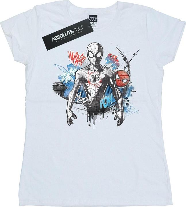 Image du produit - T-shirt SPIDER-MAN GRAFFITI POSE - Femme (M)