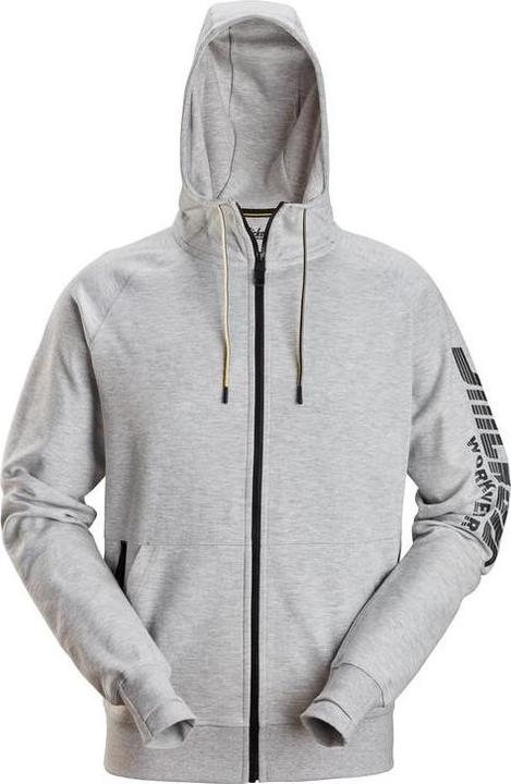 Immagine prodotto Snickers Workwear 28952800007 Logo Full-Zip Hoodie Hellgrau XL (XL)