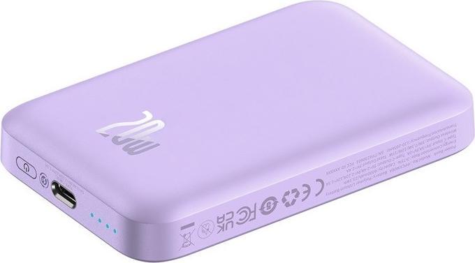 Immagine prodotto Baseus Powerbank mini 6000 mAh 20W (viola) (6000 mAh, 20 W, 20 Wh)