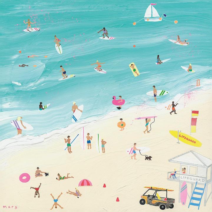 Produktbild Mary Donald Leinwanddruck Surf's Up Australia (30 x 30 cm)