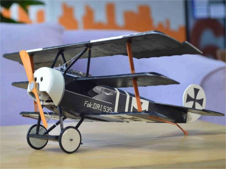 Actual product image Pichler Fokker DR. 1 350mm triplane kit (Multi motor)