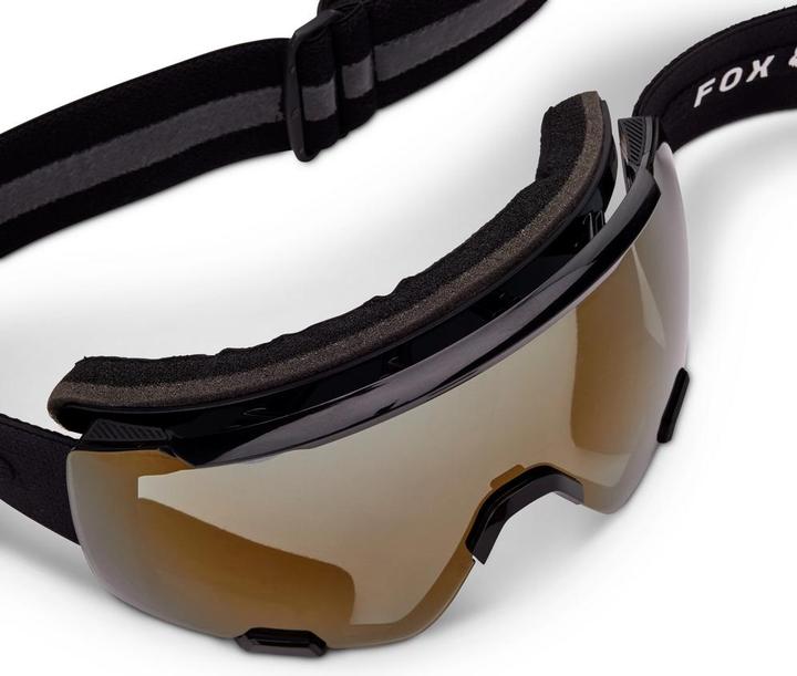 Actual product image Fox Goggle 24 Purevue Black/Mirror Blk/G (Black, Gold, Black)