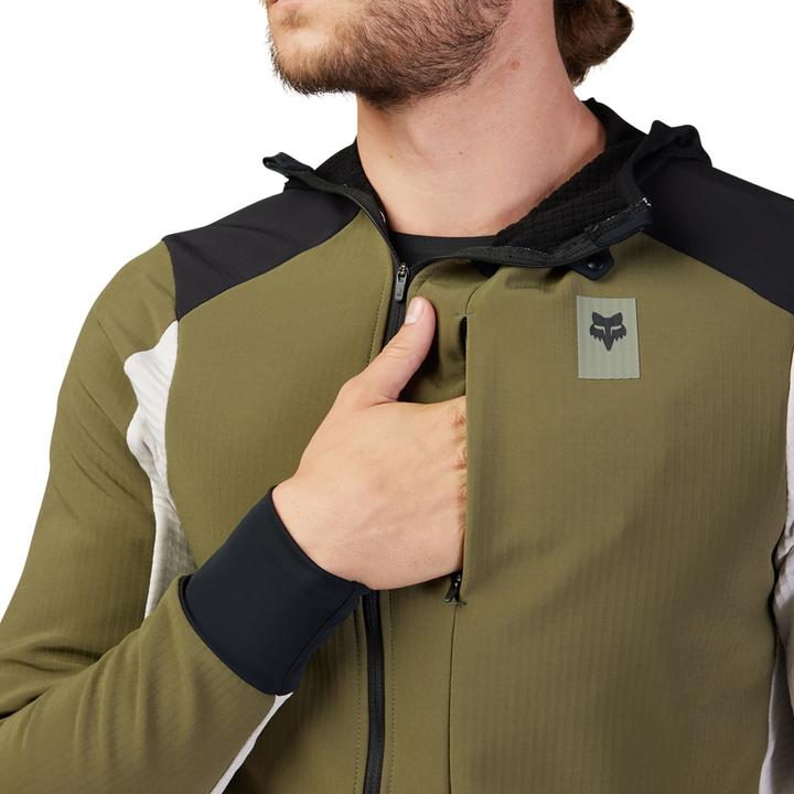 Actual product image Fox Jacket 23 Defend Thermal Hoodie Green (M)