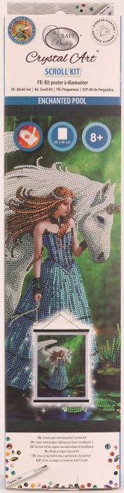 Immagine prodotto Craft Buddy Quadro d'arte in cristallo "Piscina incantata" 35x45 cm Scroll