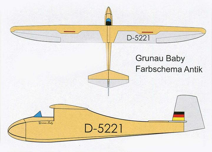 Image du produit Pichler Grunau Baby Antique 2500 mm ARF (Planeur)