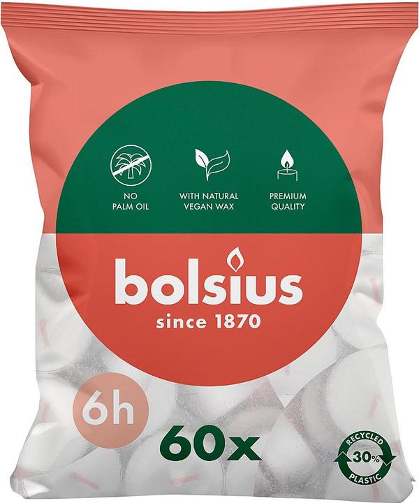 Image du produit Bolsius Bougies à chauffe-plat 6pc 60pc (60 pcs)