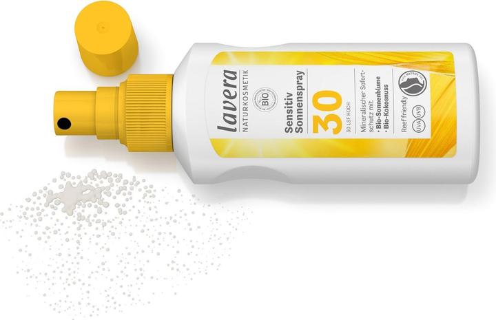 Produktbild Lavera Sensitiv Sonnenspray, LSF 30, 100ml (Sonnenspray, SPF 30, 100 ml)