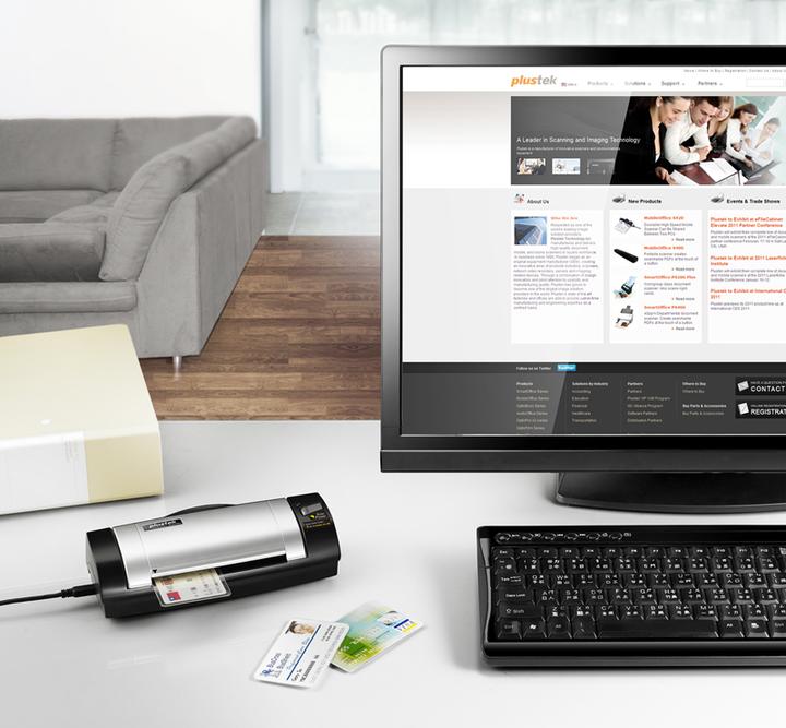 Produktbild Plustek MobileOffice D600 Plus Business card scanner 600 x 600DPI A6 Schwarz (USB)