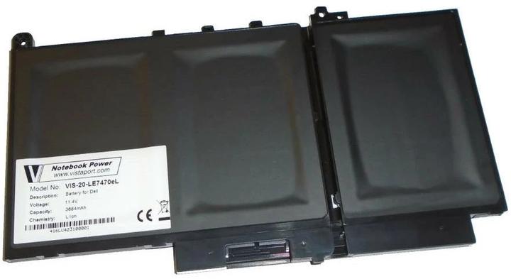 Image du produit Vistaport Batterie pour DELL Latitude E7470 (3 cellules, 3684 mAh)