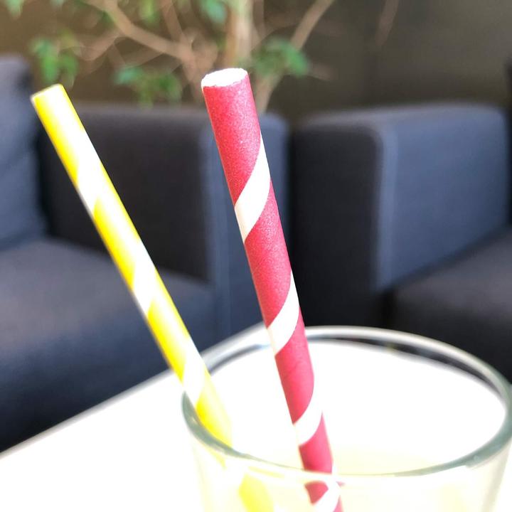 Produktbild Luxentu Papier-Trinkhalme Gestreift (100 x)