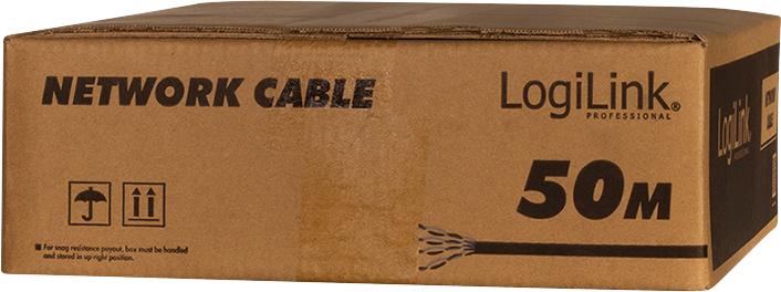 Produktbild LogiLink CPV0065 - Cat.7 Verlegekabel S/FTP 1000 MHz duplex orange 50 m - Verlegekabel - (S/FTP, CAT7, 50 m)