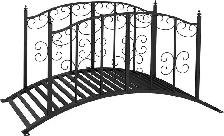 Produktbild Outsunny Gartenbrücke mit Ornamentgeländer